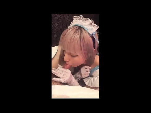 ❤️ Japanese Idol [mayuka], French maid costume, part 1, blowjob and jerk off with lotion ❤ Porn video sa amon